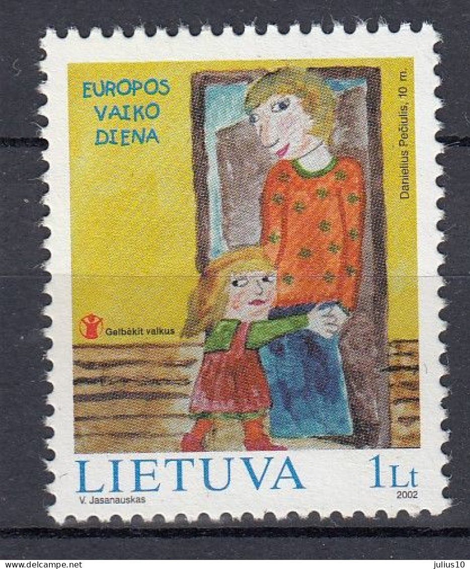 LITHUANIA 2002 Children Day MNH(**) Mi 806 #Lt1030 - Lituania