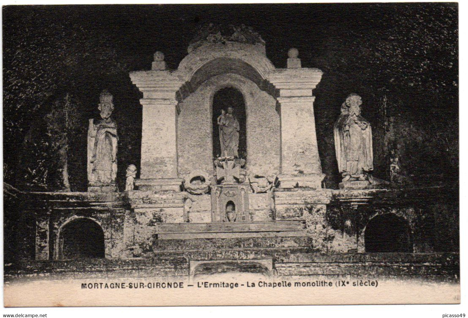 Girondes , Mortagne Sur Gironde , L'ermitage , La Chapelle Monolithe - Autres & Non Classés