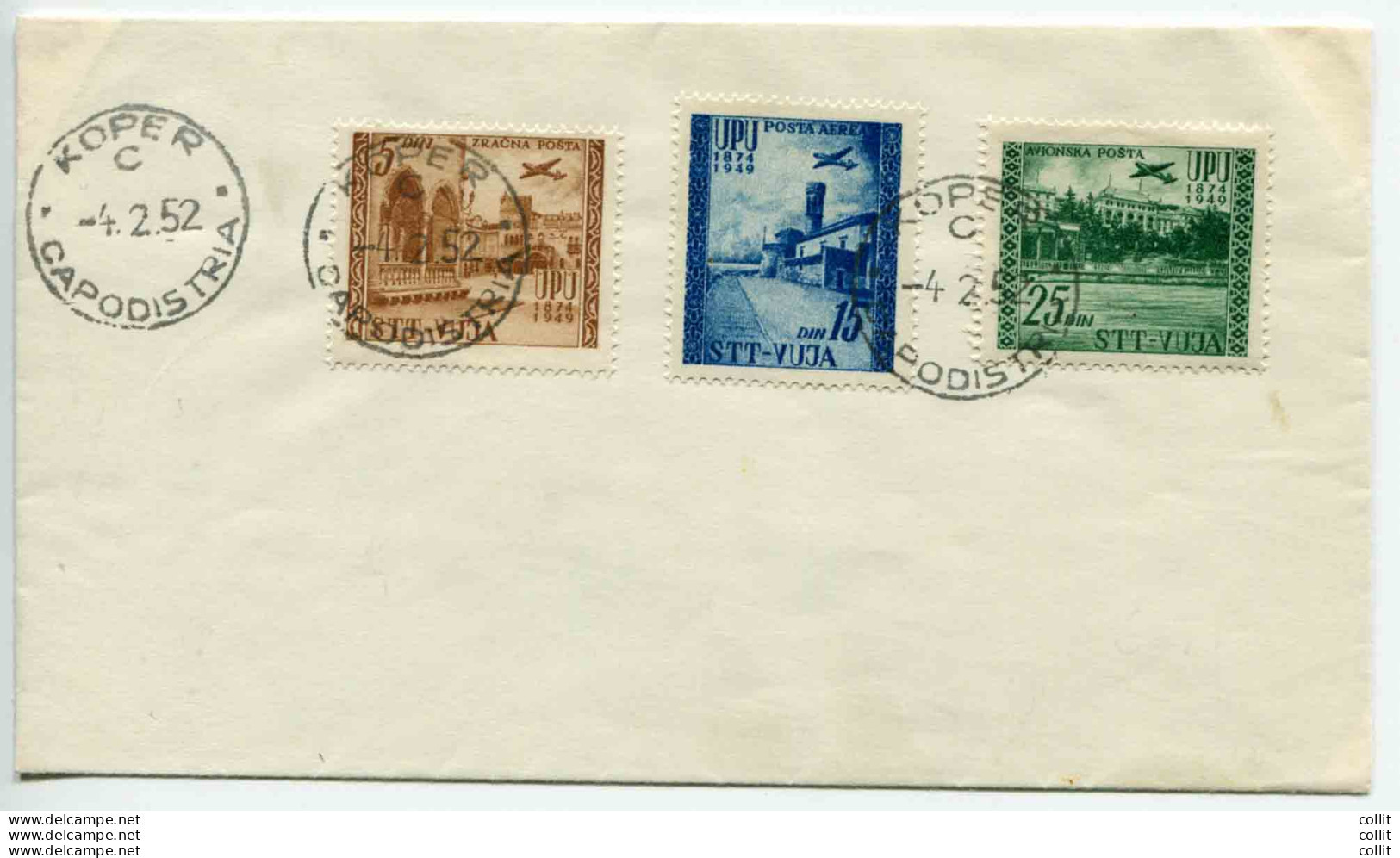 Trieste B - Posta Aerea U.P.U. Su Busta FDC - Mint/hinged