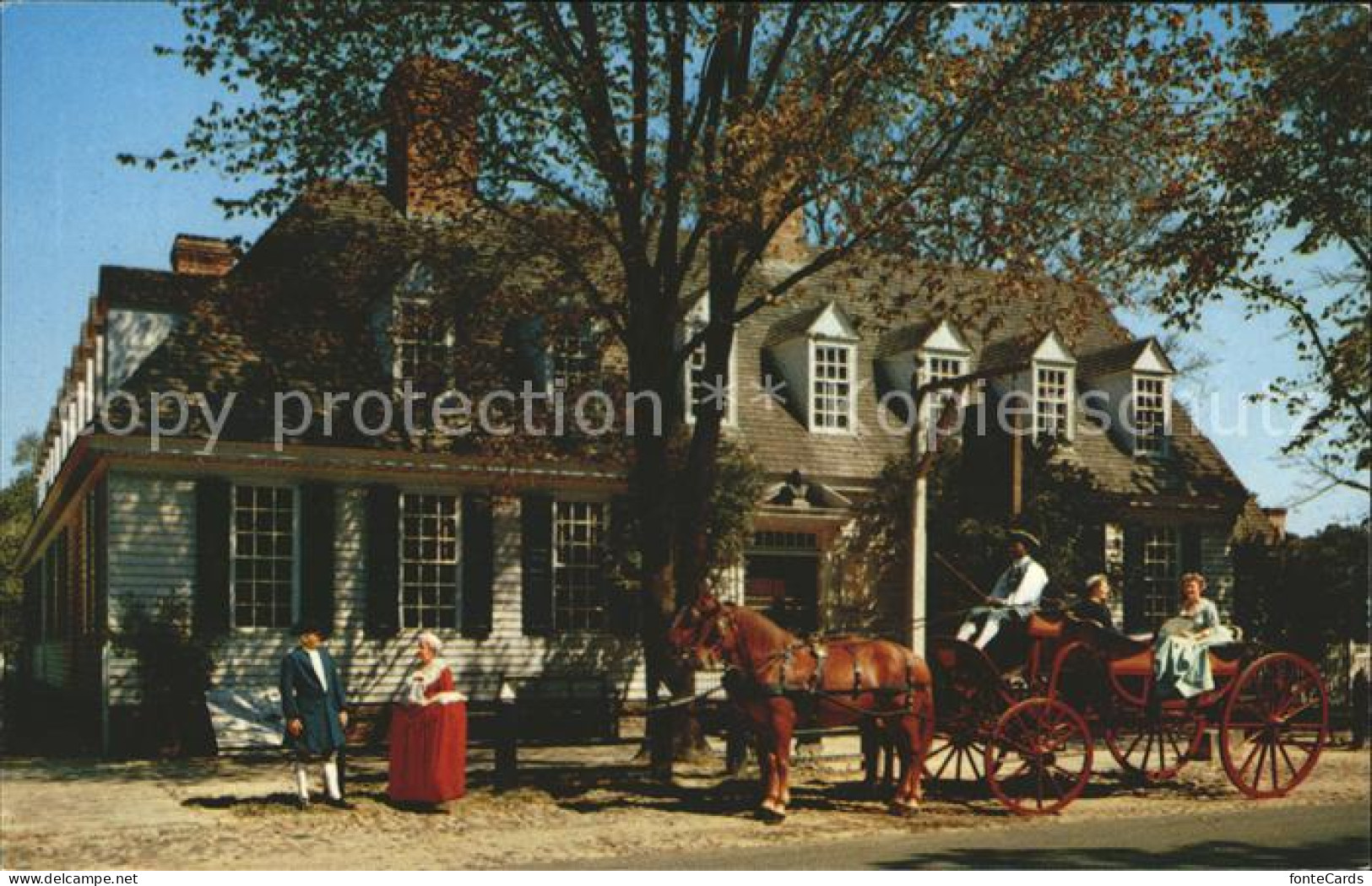 72091601 Williamsburg_Virginia Raleigh Tavern Pferdekutsche  - Andere & Zonder Classificatie