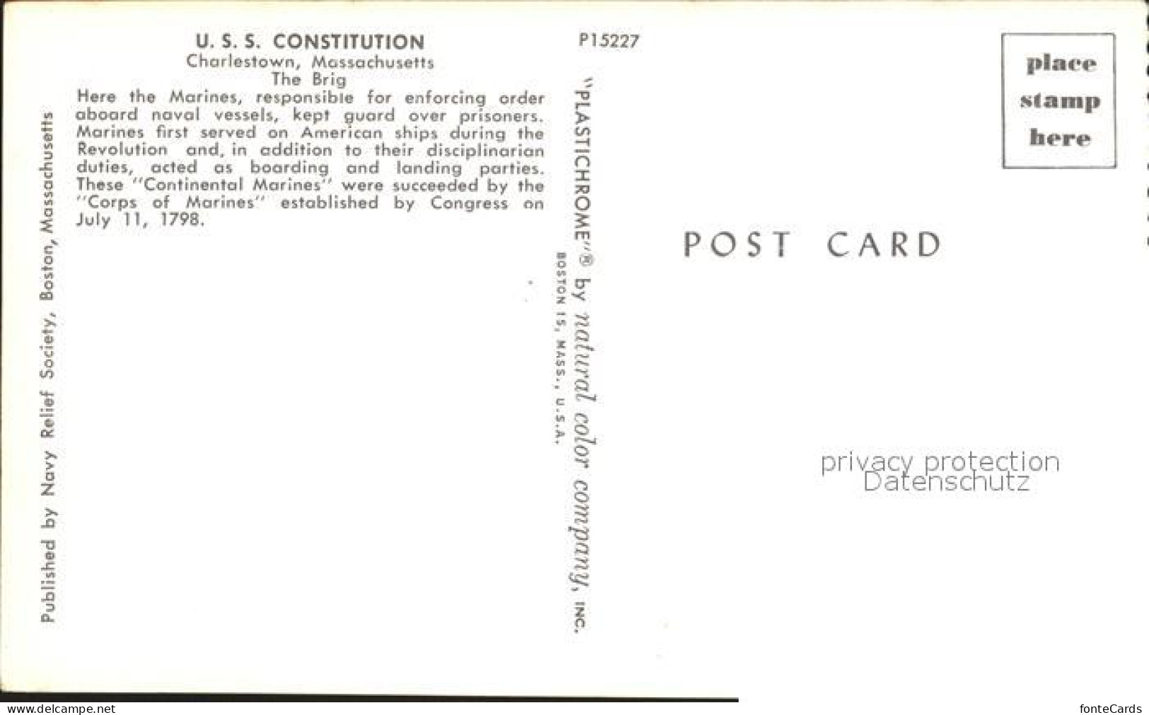 72091571 Charlestown_Massachusetts Constitution Brig  - Other & Unclassified