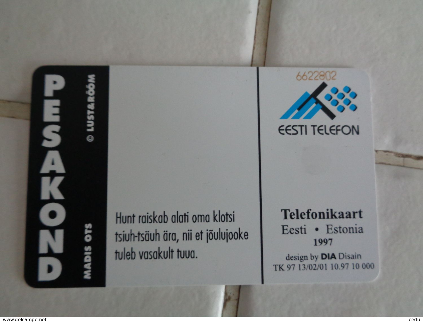 Estonia Phonecard - Estonie