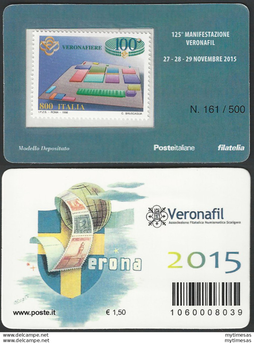 2015 Italia Tessera Filatelica Veronafil Unificato N. 1152 - Sonstige & Ohne Zuordnung