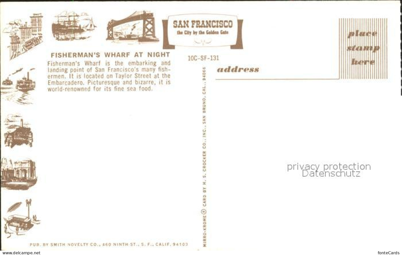 72090367 San_Francisco_California Fisherman Wharf  - Autres & Non Classés
