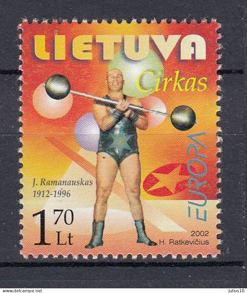 LITHUANIA 2002 Europa Circus MNH(**) Mi 792 #Lt1037 - Lituania