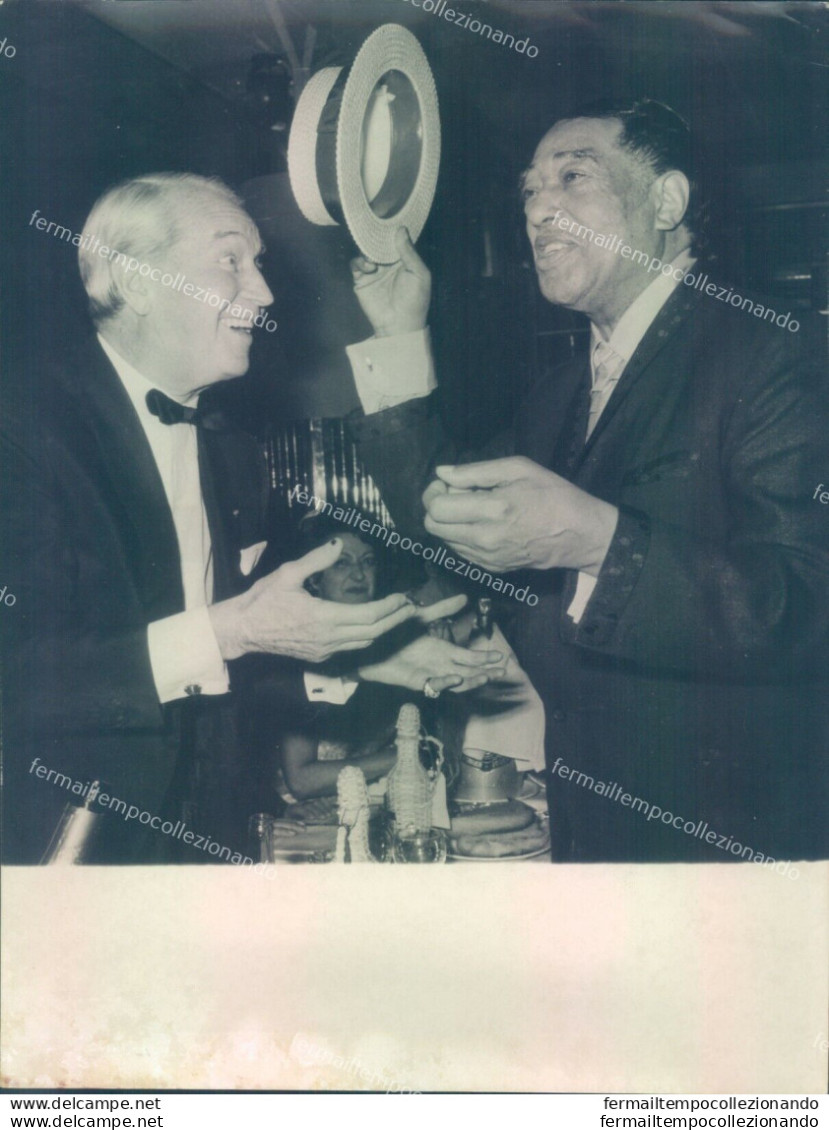 Fo794 Foto Originale Personaggi Famosi Parigi Duke Ellington Maurice Chevalier - Andere & Zonder Classificatie