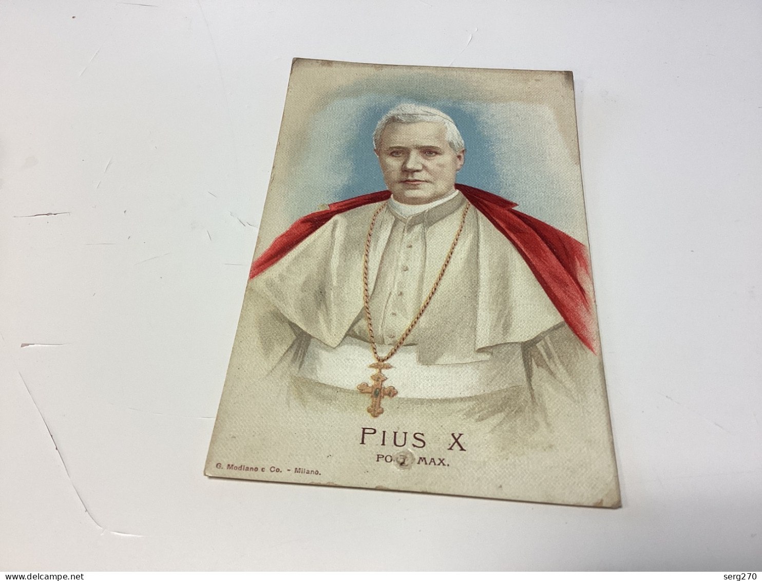 Image, Pieuse, Image, Religieuse, Bouasse 1900 PIUS X Modiano O Co. - Milano. - Devotieprenten