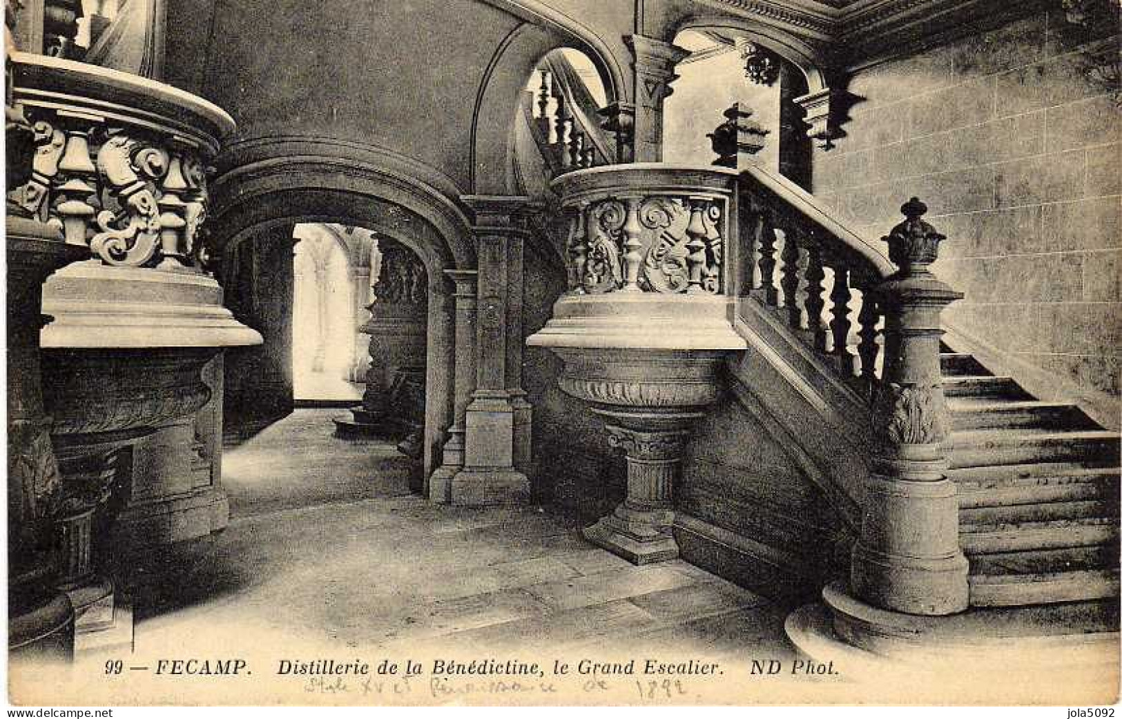 76 - FECAMP - Distillerie De La Bénédictine - Le Grand Escalier - Fécamp