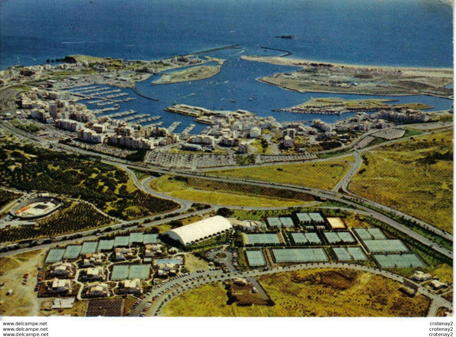 34 CAP D'AGDE En 1981 Littoral Du Languedoc Stade Courts De Tennis De Pierre Barthès - Agde