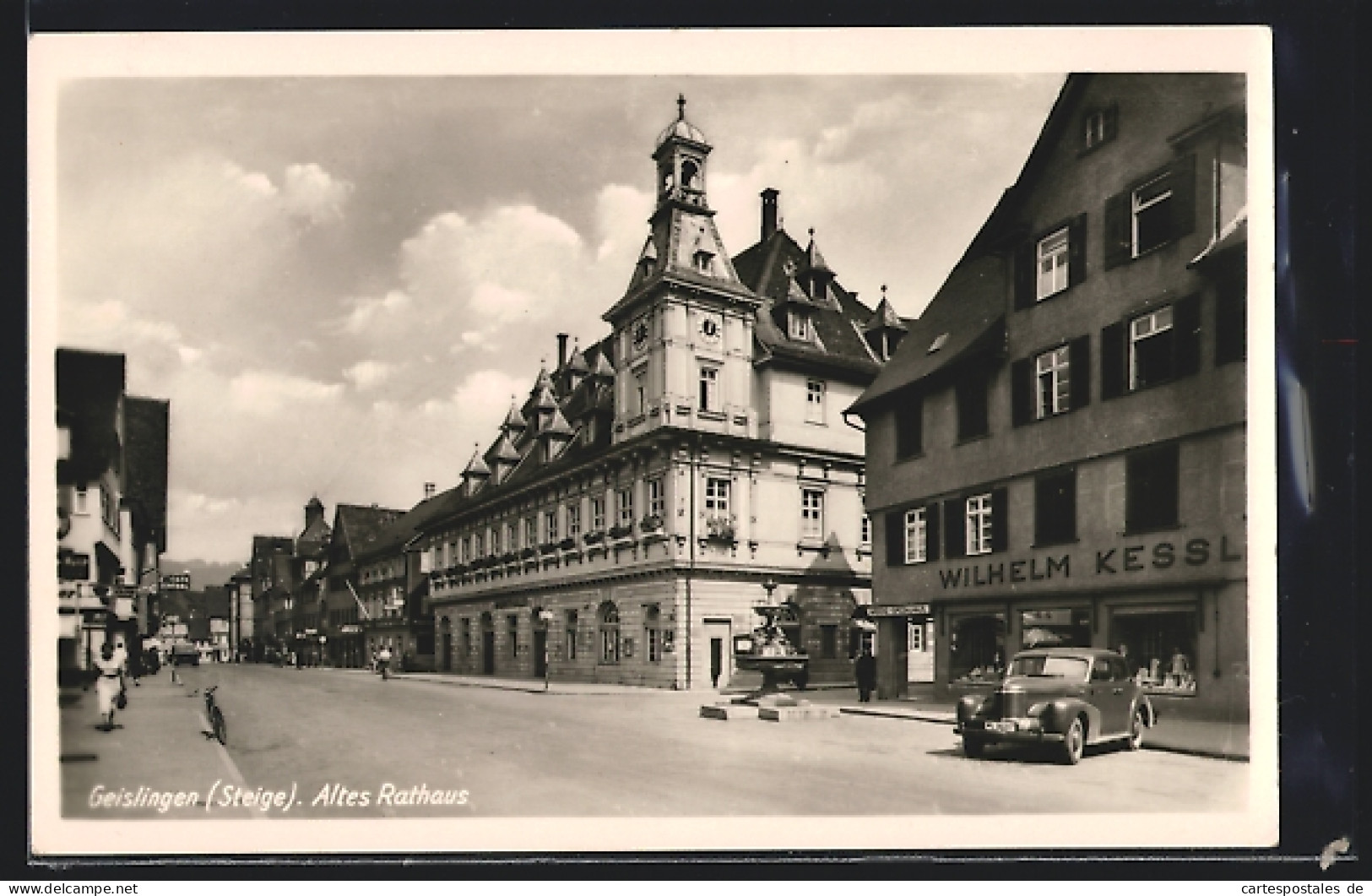 AK Geislingen, Teilansicht Mit Dem Alten Rathaus  - Geislingen