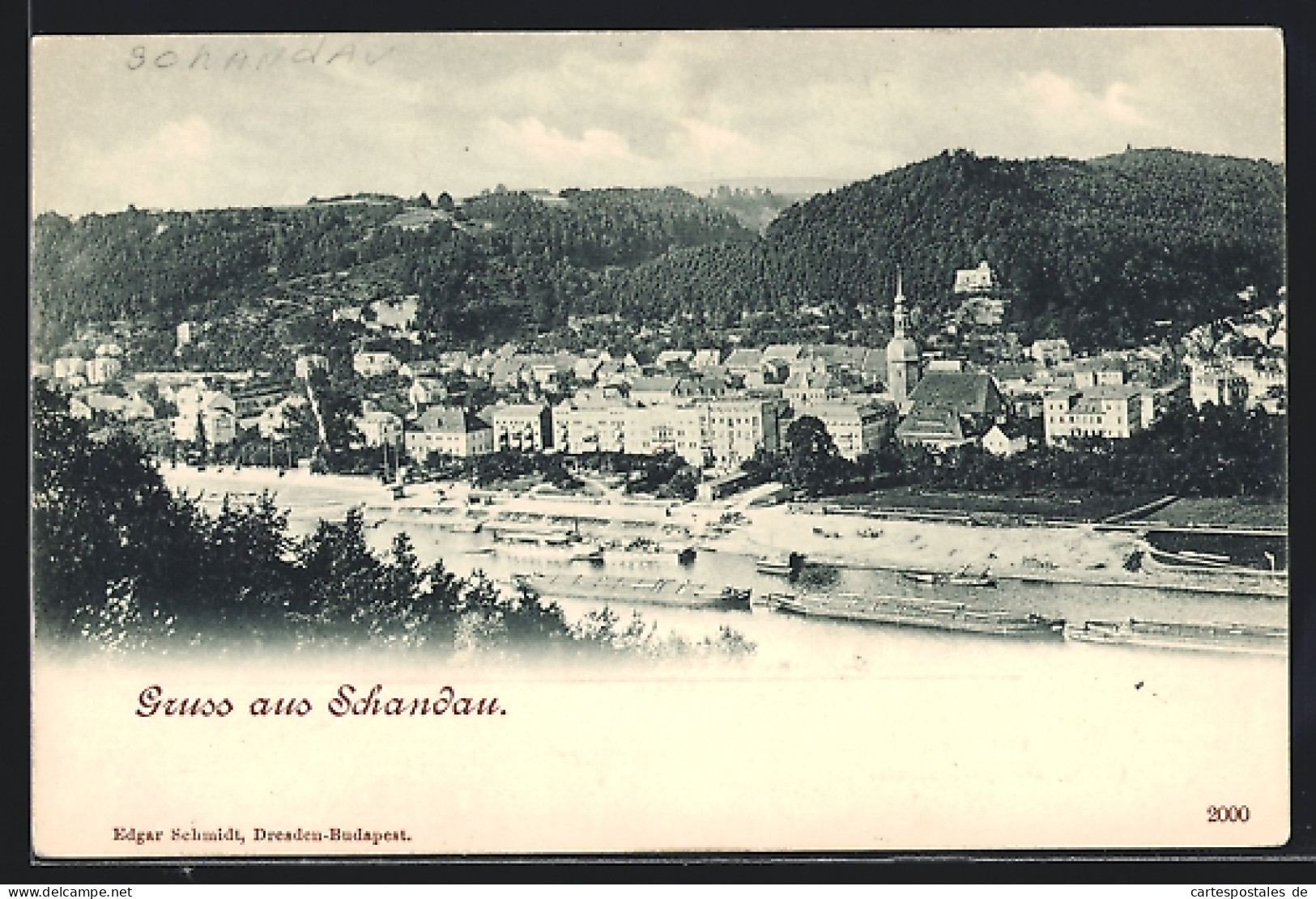 AK Bad Schandau, Gesamtansicht Aus Der Vogelschau  - Bad Schandau