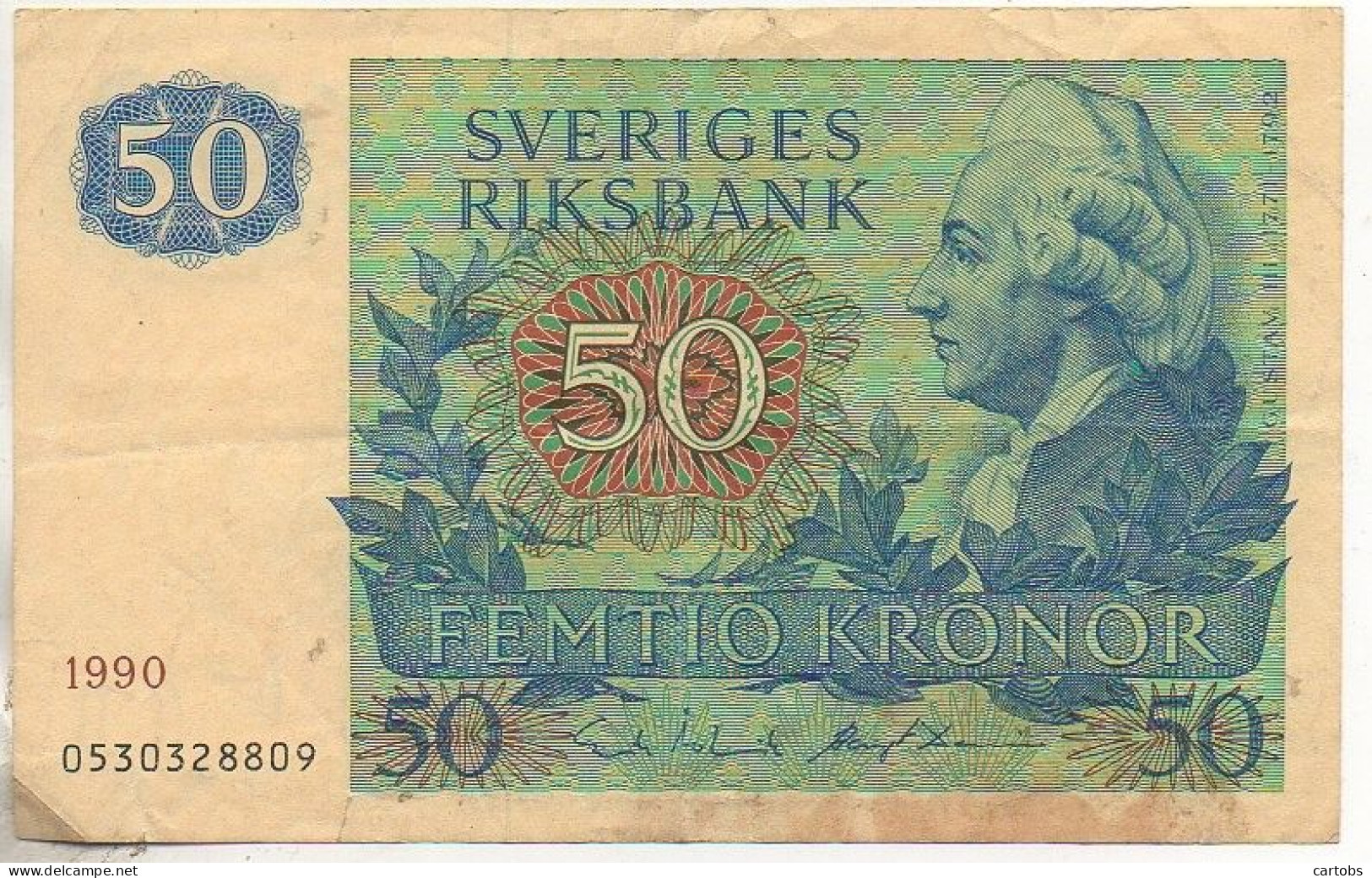 SVERIGES RIKSBANK  50 Femtio Kronor - Suecia