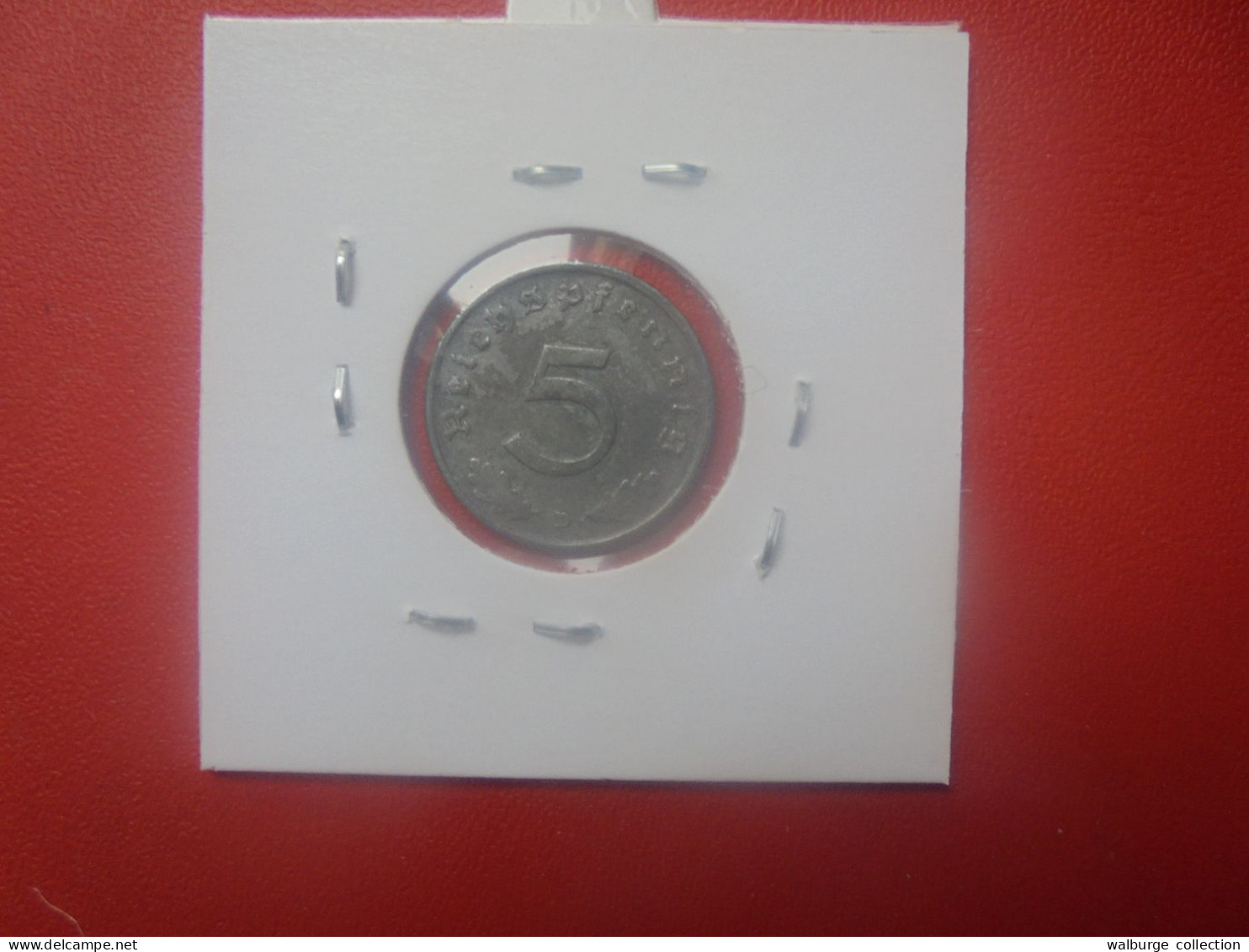 3eme REICH 5 Pfennig 1944 "D" (A.4) - 5 Reichspfennig