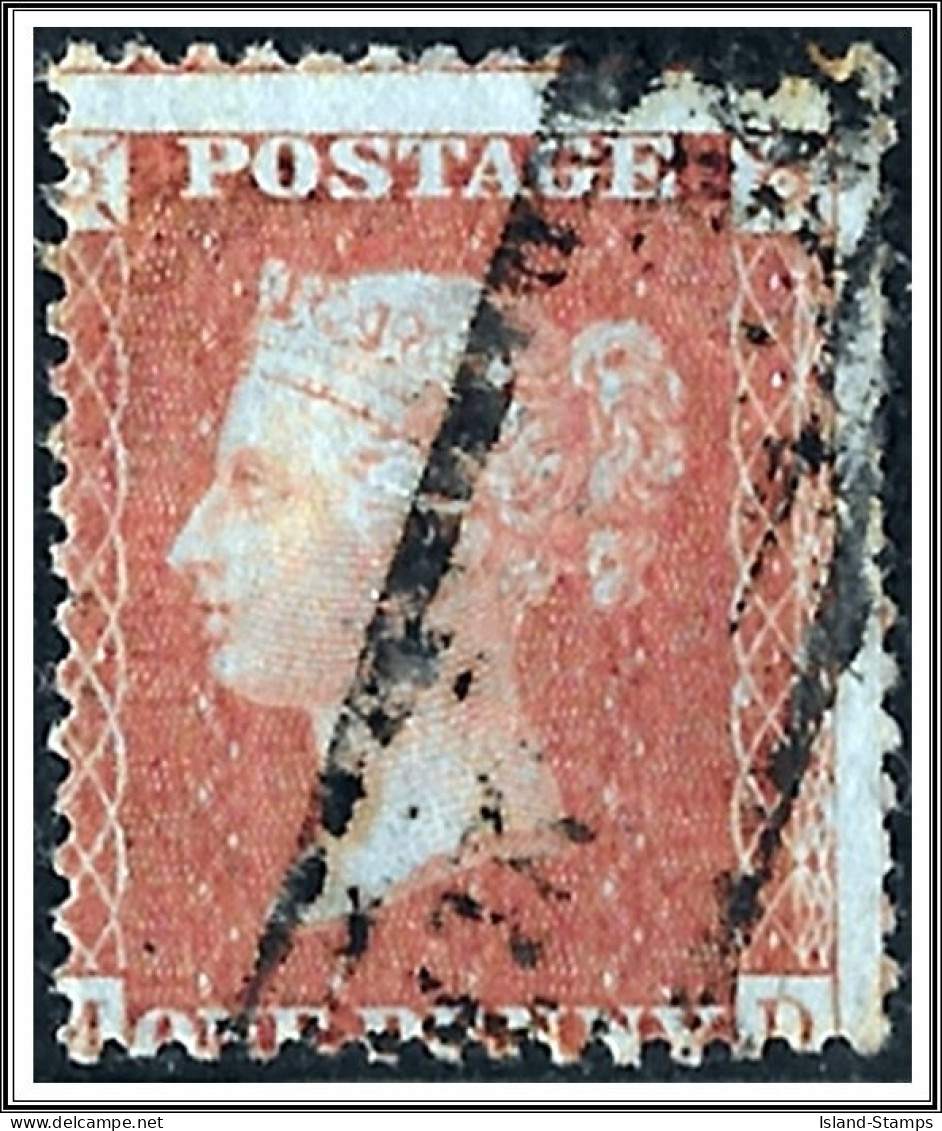 QV SG24 1d Red-brown (M-D) Used Hrd2a - Used Stamps