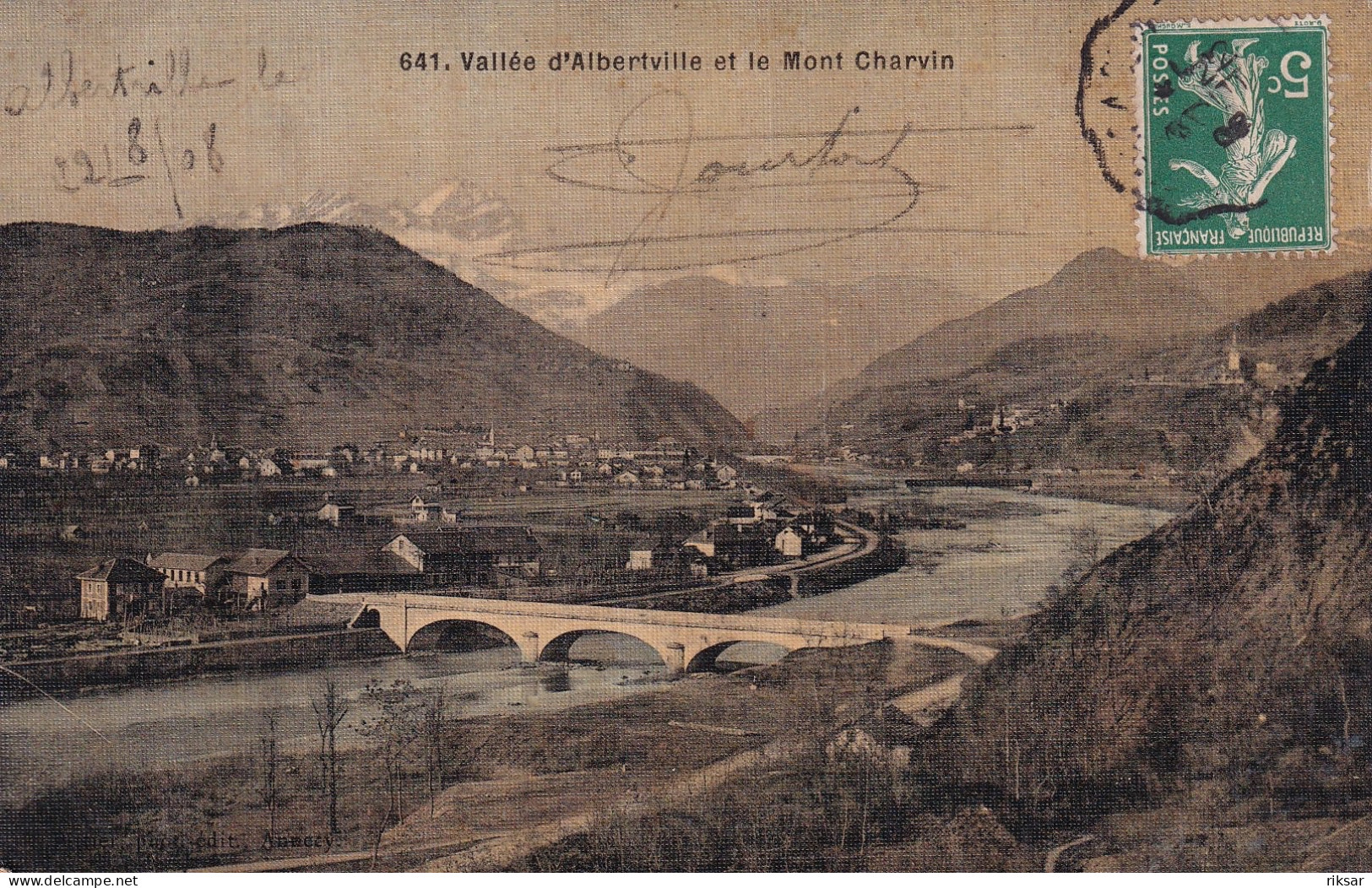 ALBERTVILLE(MONT CHARVIN) CARTE EN COULEUR TOILEE - Albertville