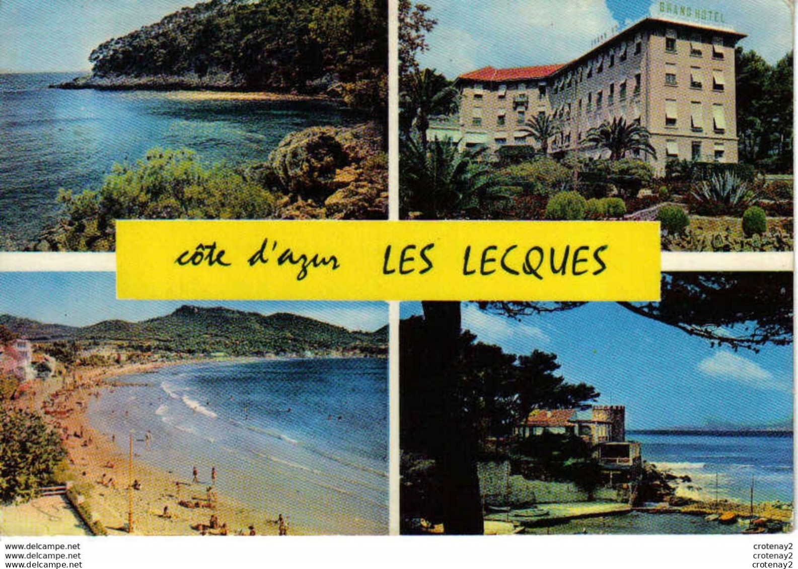 83 LES LECQUES En 4 Vues De 1971 Grand Hôtel Port Plage Calanque - Les Lecques