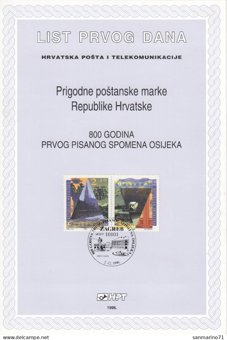 CROATIA First Day Panes 402-403 - Unclassified