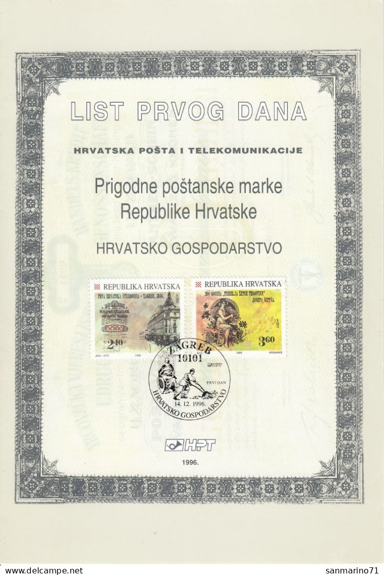 CROATIA First Day Panes 405-406 - Unclassified