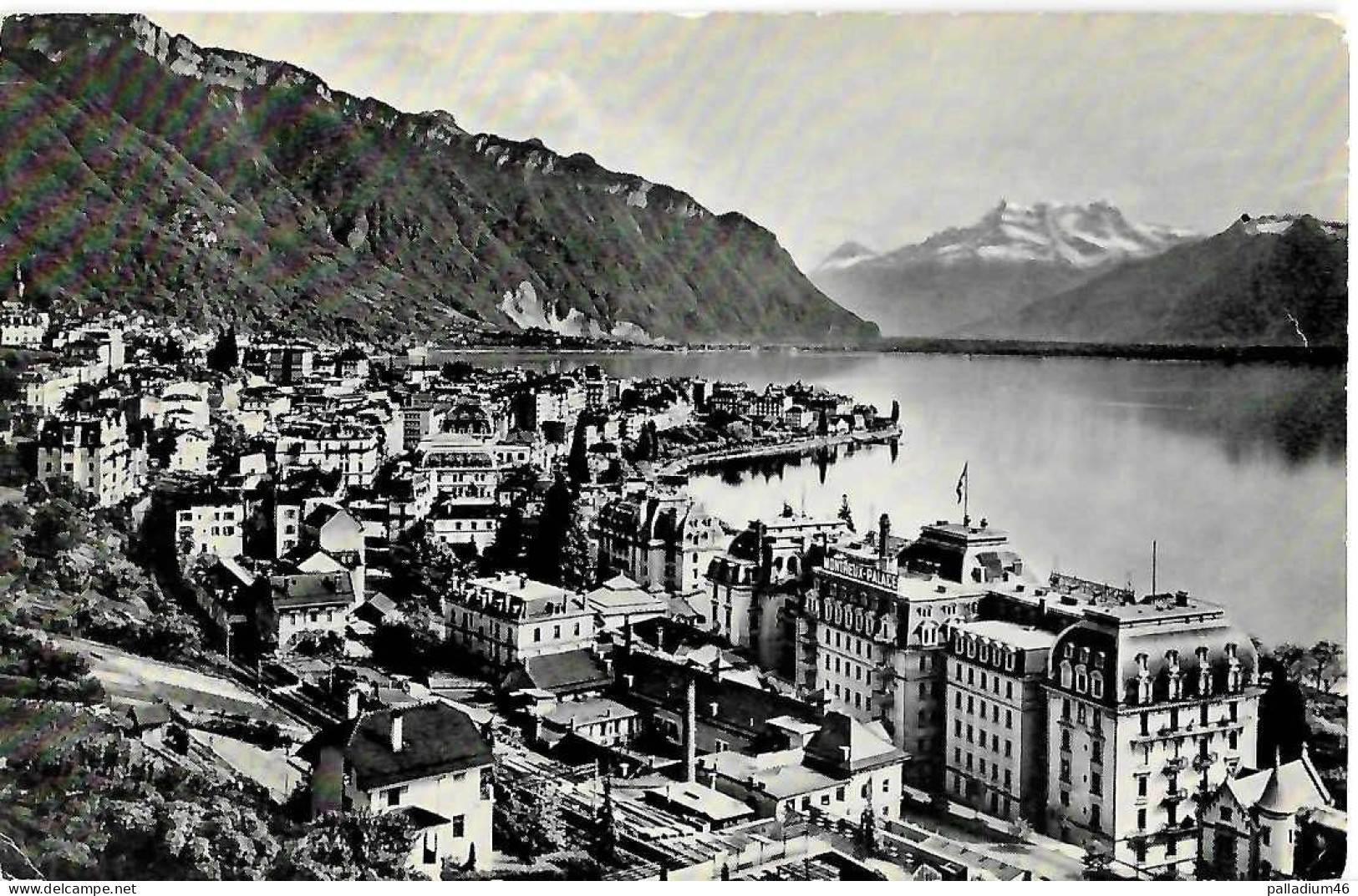 VD MONTREUX - VUE GENERALE ET LES DENTS DU MIDI - Editions JAEGER Genève No 6364 - Pas Circulé - Montreux