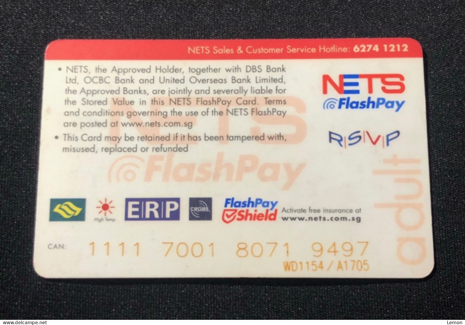 Singapore Nets Flashpay EZ Link Transport Metro Train Subway Card, SMRT 30 Years Silver, Set Of 1 Used Card - Singapore