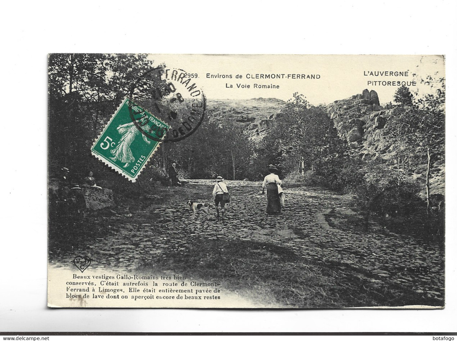 CPA  DPT 63 ENVIRONS DE CLERMONT FERRAND, , LA VOIE ROMAINE En 1916! - Clermont Ferrand