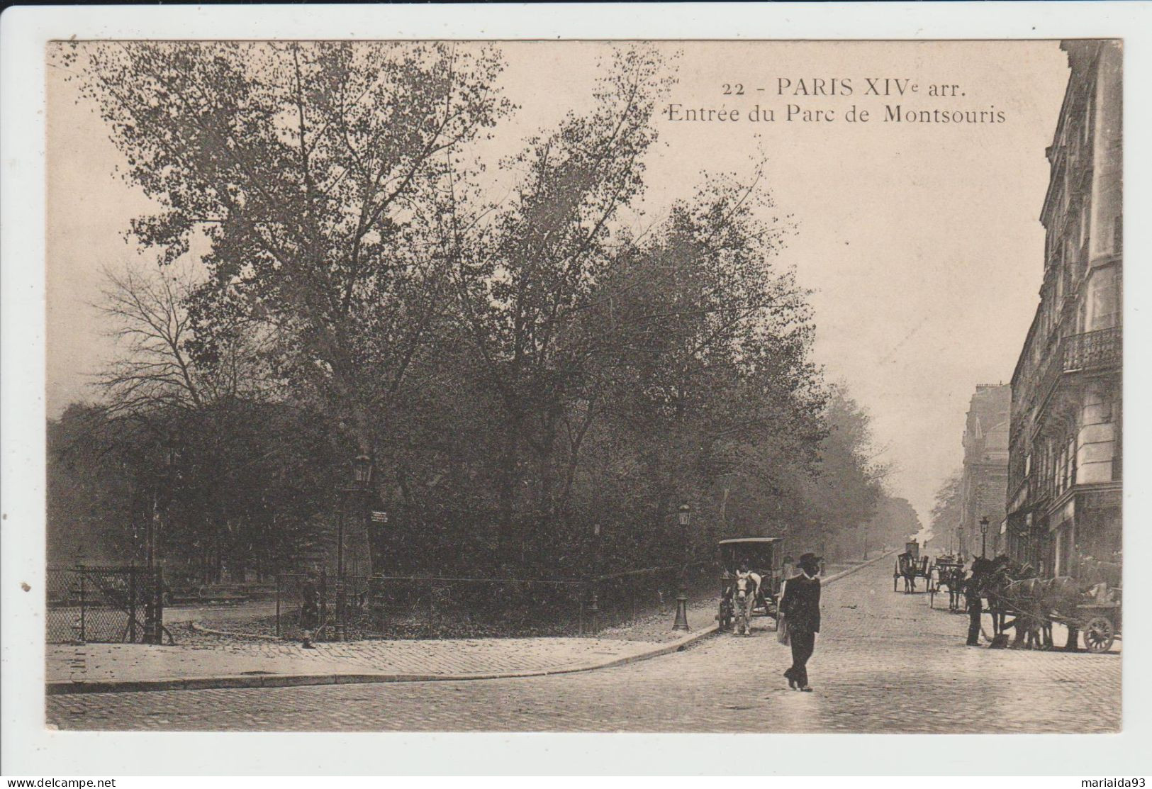 PARIS - SEINE - 14e ARRT - ENTREE DU PARC DE MONTSOURIS - Arrondissement: 14