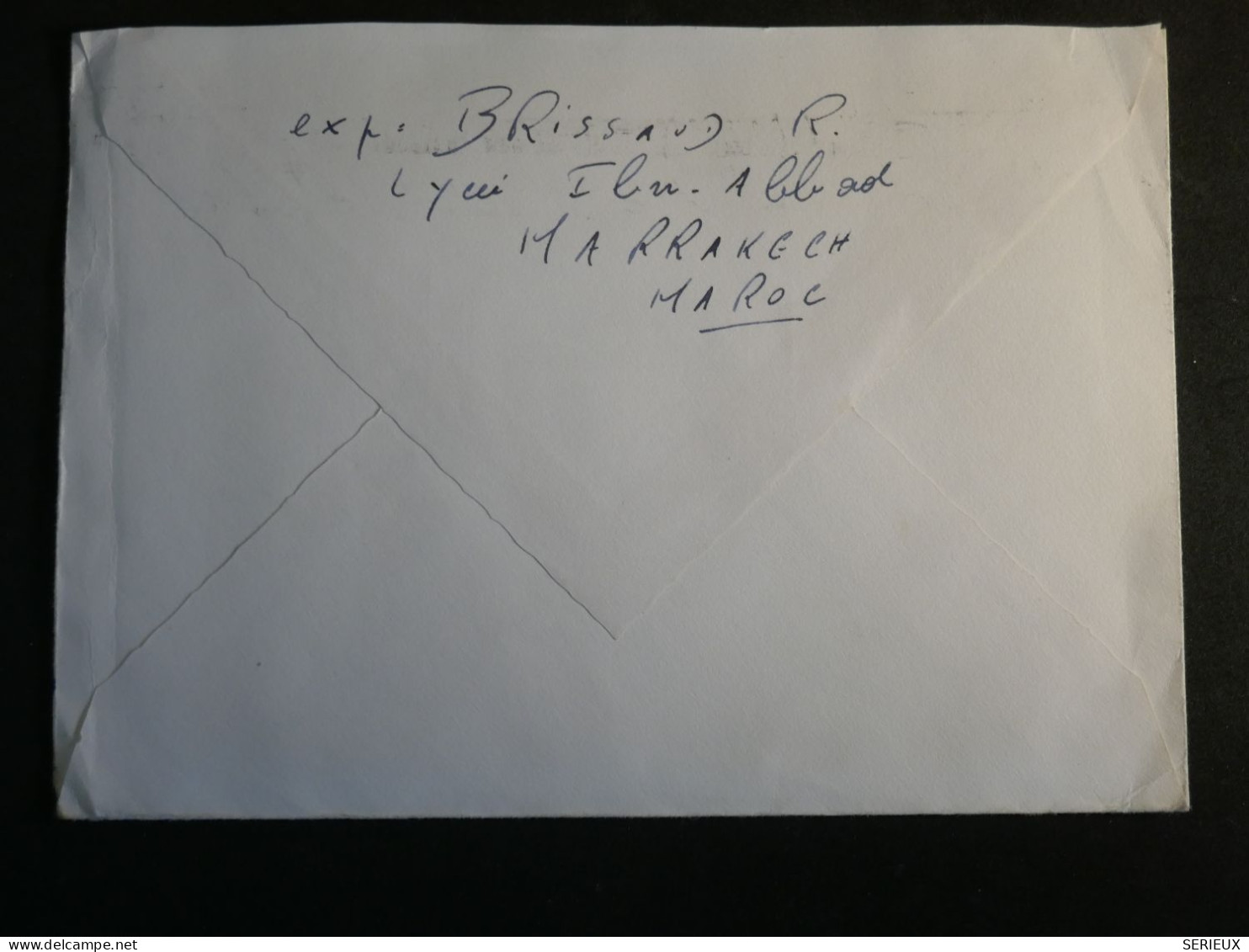 DO12  MAROC   BELLE  LETTRE    1961  CASABLANCA  A  STRASBOURG FRANCE    + AFF. INTERESSANT+++ - Briefe U. Dokumente