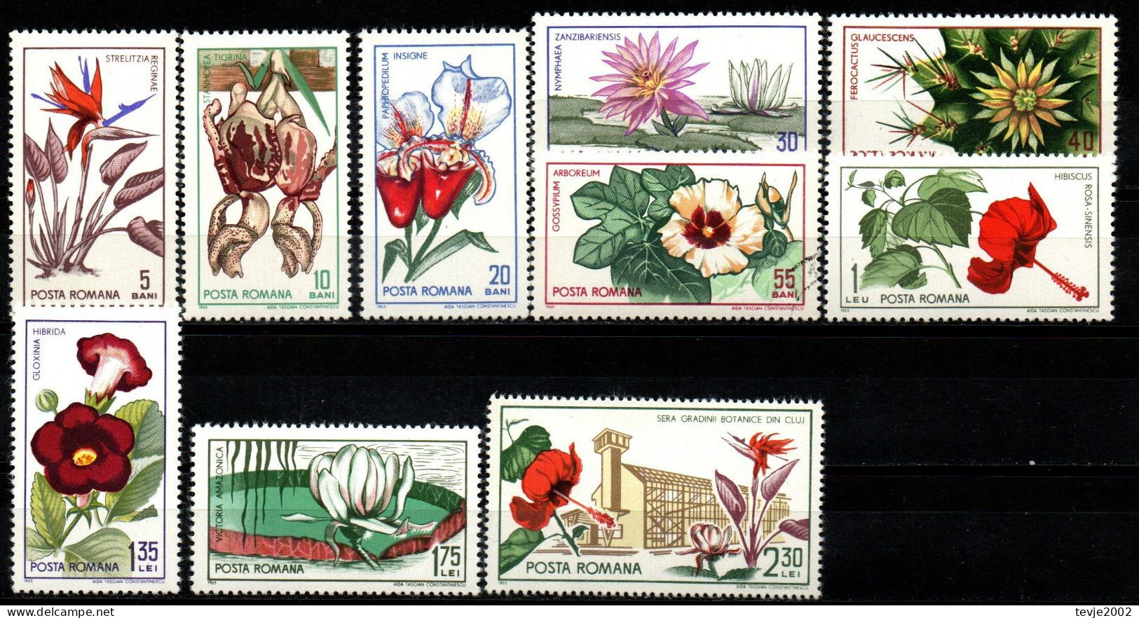 Rumänien Romania 1965 - Mi.Nr. 2442 - 2451 - Postfrisch MNH - Blumen Flowers - Siehe Beschreibung - Sonstige & Ohne Zuordnung