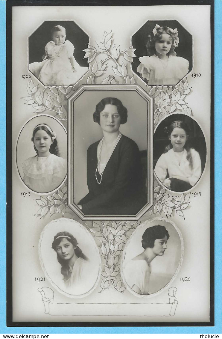 Belgique-Famille Royale-La Princesse Astrid-Portrait-enfant-Jeune Fille De 1906 à 1923-Edit.Axel Eliassons, Stockholm - Royal Families