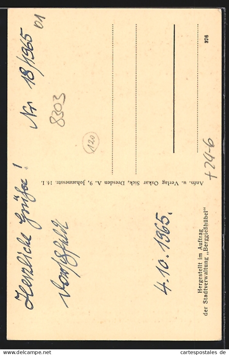 AK Berggiesshübel, Unwetter-Katastrophe 1927, Teilansichten Einst Und Jetzt  - Floods
