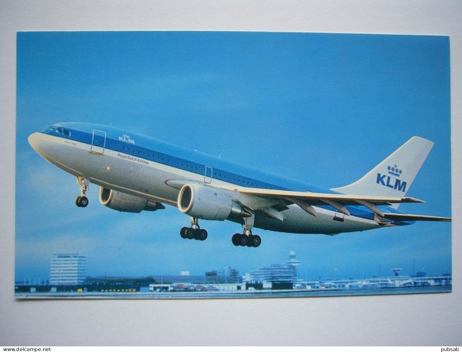 Avion / Airplane / KLM / Airbus A310 / Airline Issue / Size; 12,5X20cm - 1946-....: Ere Moderne