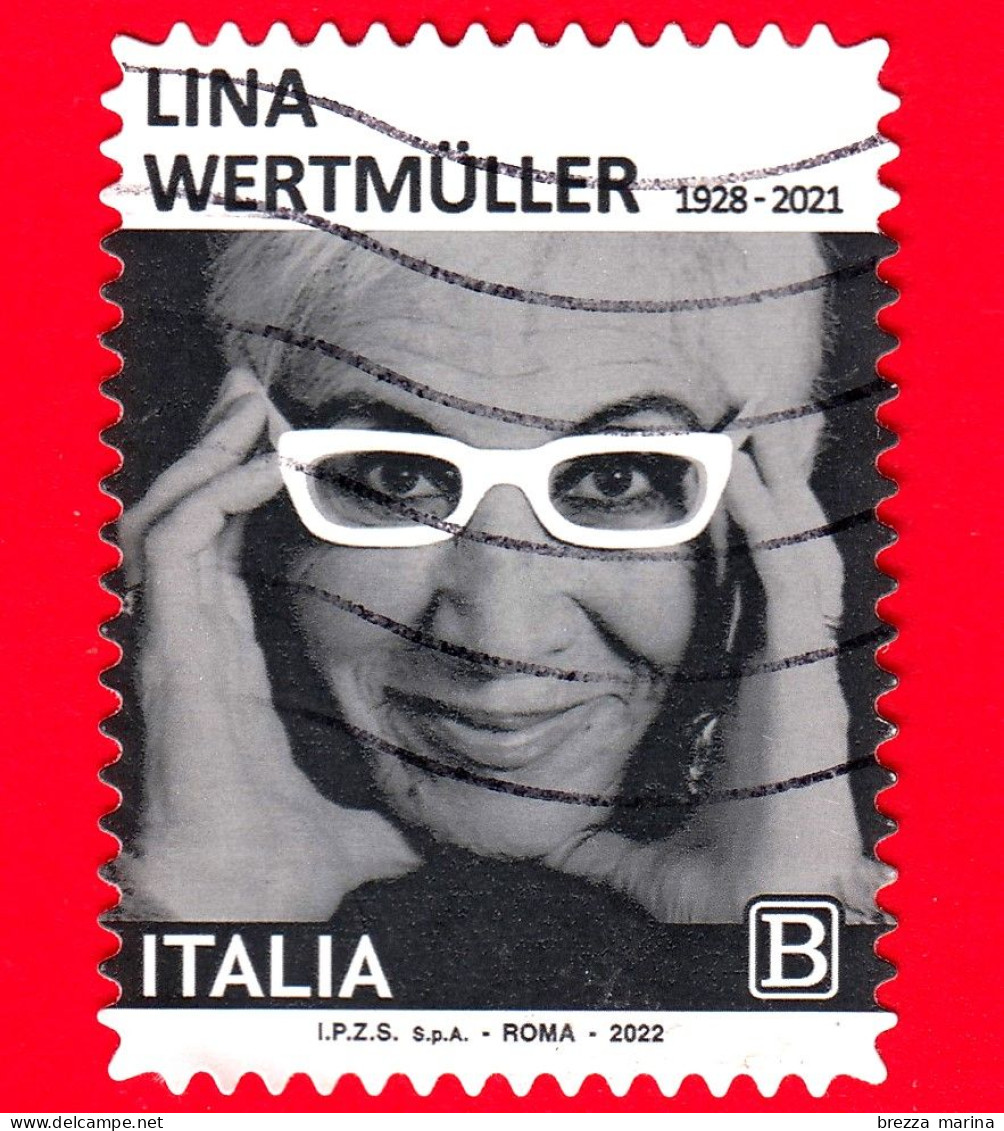 ITALIA - Usato - 2022 - Lina Wertmüller (1928 – 2021), Regista - B - 2021-...: Afgestempeld