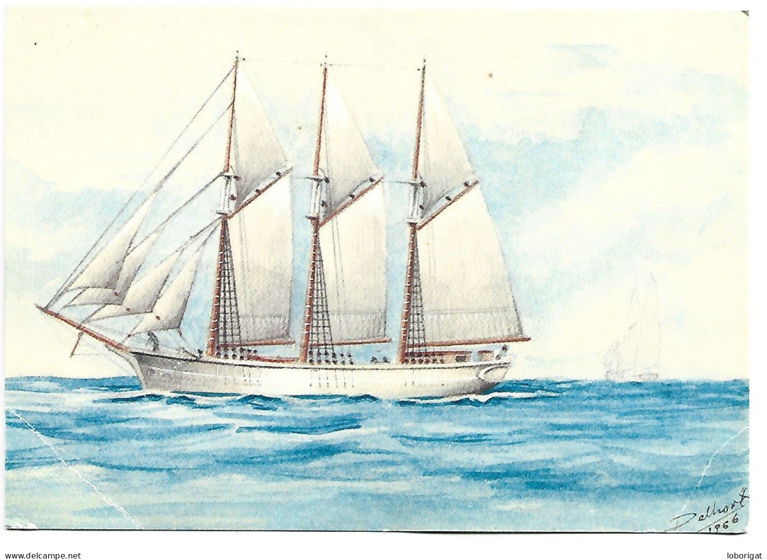 GOLETA DE TRES PALS / THREE-MASTED SCHOON - Sailing Vessels