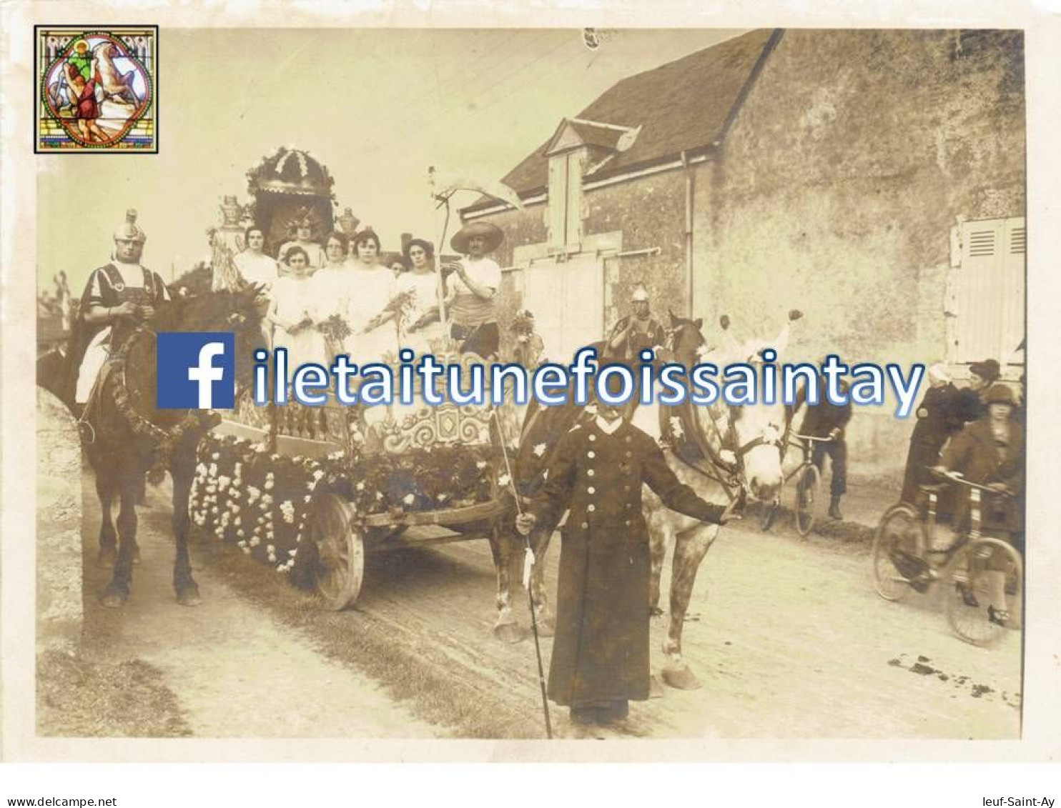 Saint-Ay (45 - Loiret) - Photographie Originale De La Cavalcade De 1925 - 2 Sur 6 - Albums & Verzamelingen