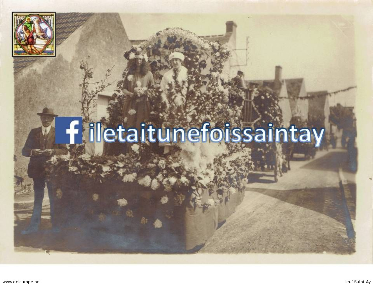 Saint-Ay (45 - Loiret) - Photographie Originale De La Cavalcade De 1925 - 4 Sur 6 - Albums & Verzamelingen