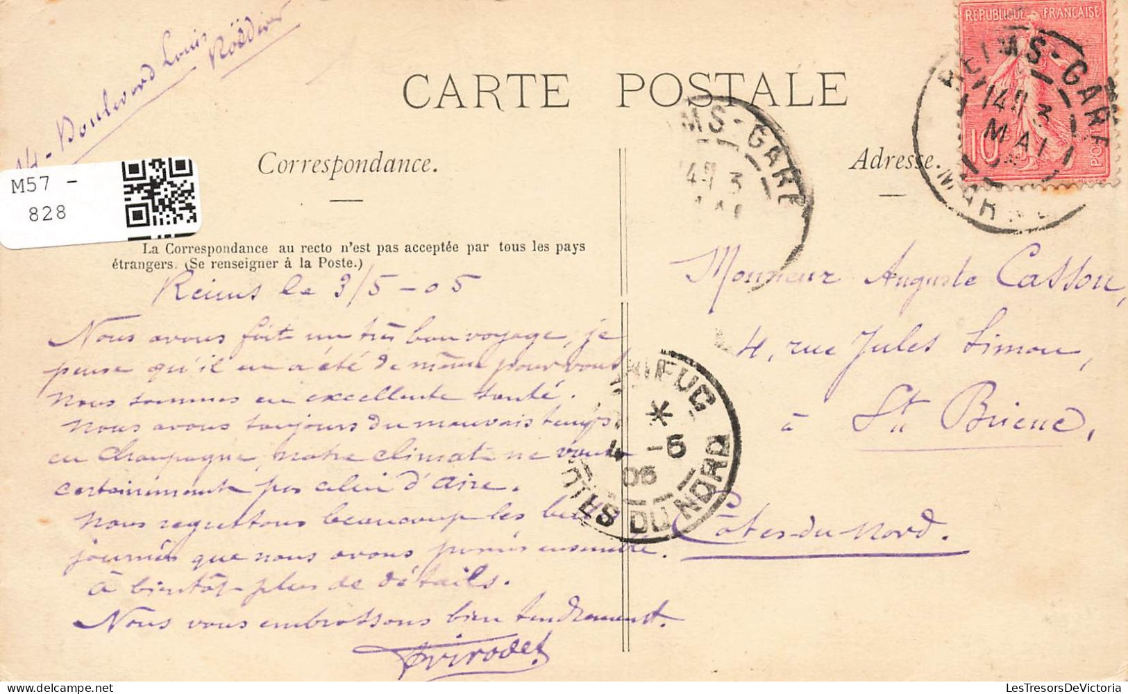 FRANCE - Reims - La Veste - Carte Postale Ancienne - Reims