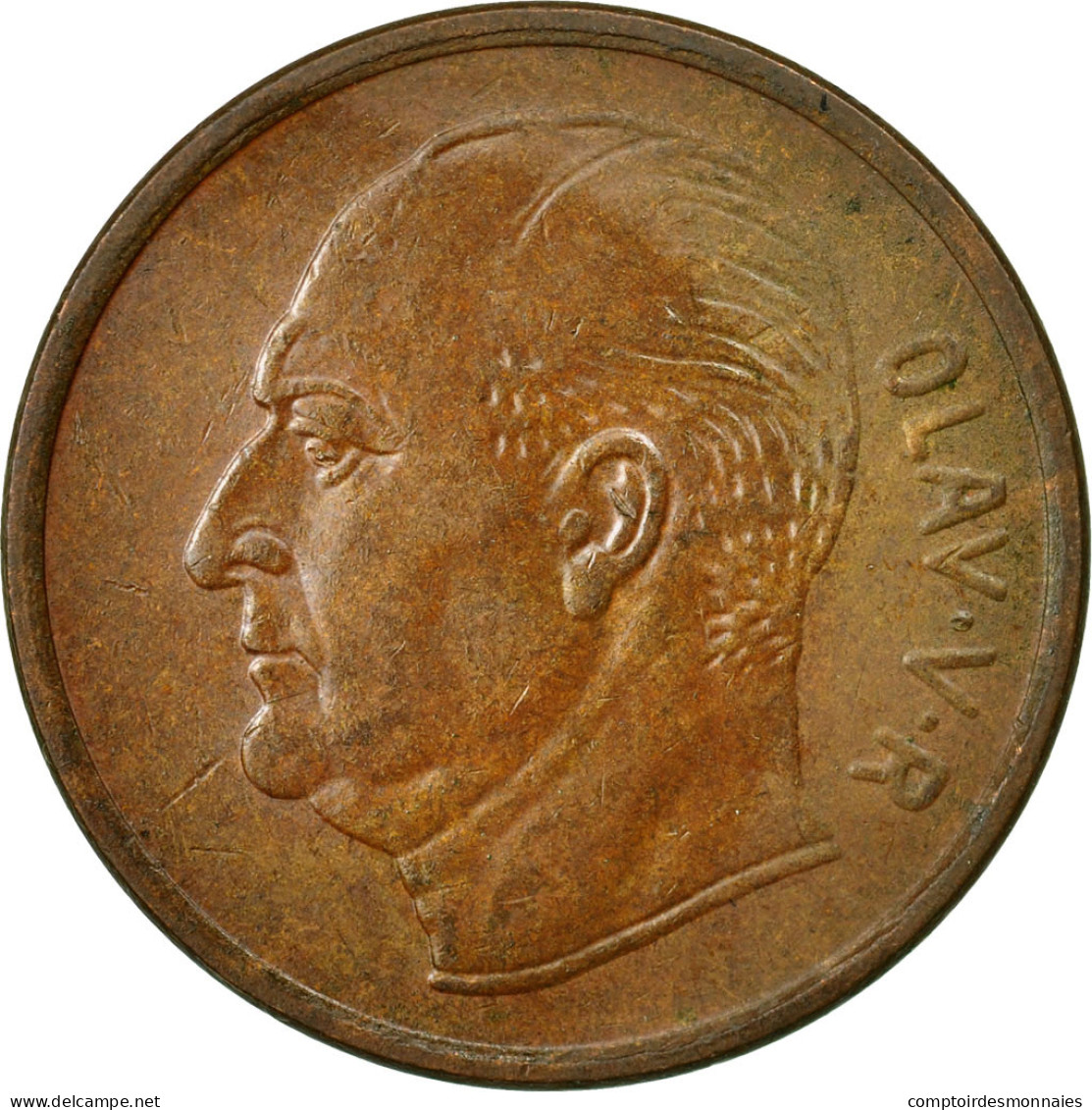 Monnaie, Norvège, Olav V, 5 Öre, 1971, TTB, Bronze, KM:405 - Norway