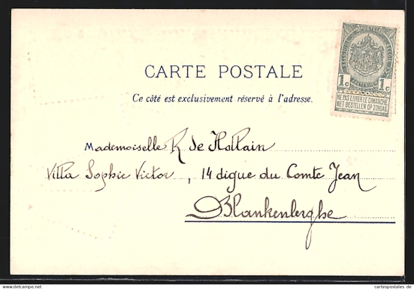 Präge-Lithographie Frankreich, Wappen Und Briefmarken  - Briefmarken (Abbildungen)