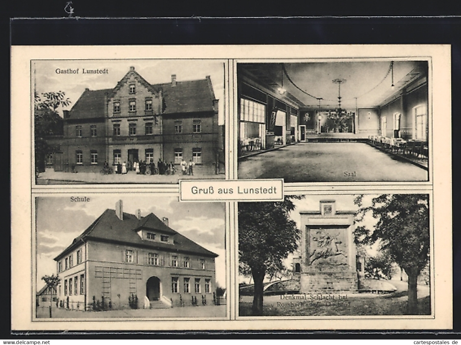 AK Lunstedt, Gasthof Lunstedt, Inneres Saal, Schule  - Other & Unclassified