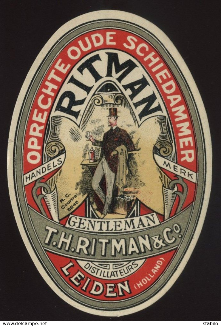 ETIQUETTES -  RITMAN & CO - DISTILLATEURS LEIDEN, HOLLAND - Autres & Non Classés