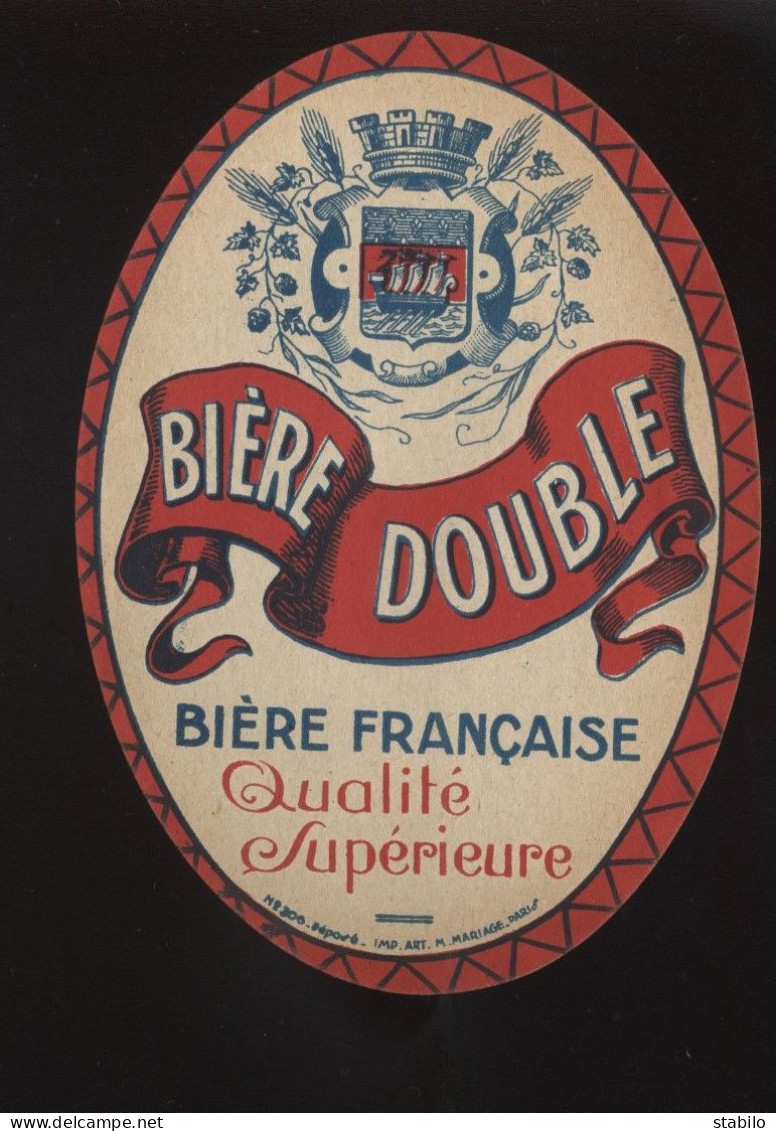 ETIQUETTE DE BIERE - BIERE DOUBLE - BIERE FRANCAISE - Bier