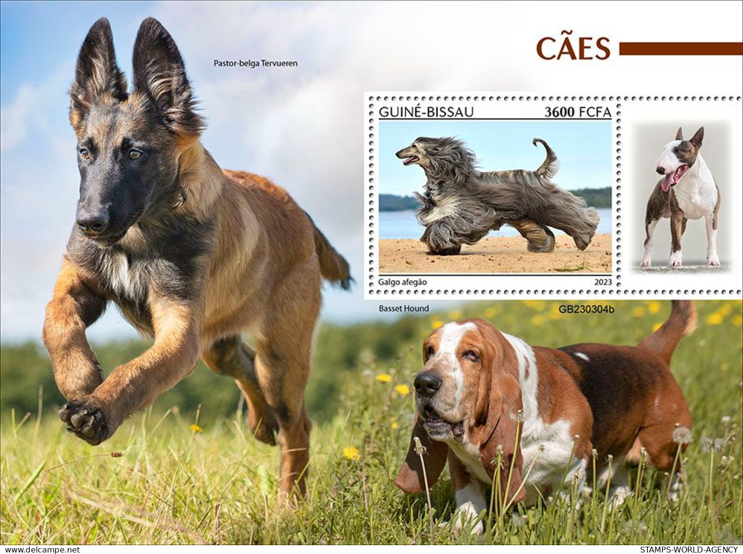 2024-04 - CENTRAL AFRICAN - DOGS                  1V  MNH** - Cani