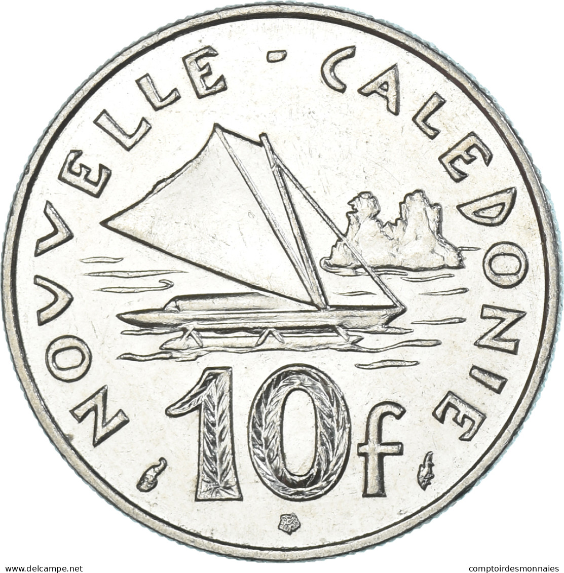 Monnaie, Nouvelle-Calédonie, 10 Francs, 1991 - Nueva Caledonia