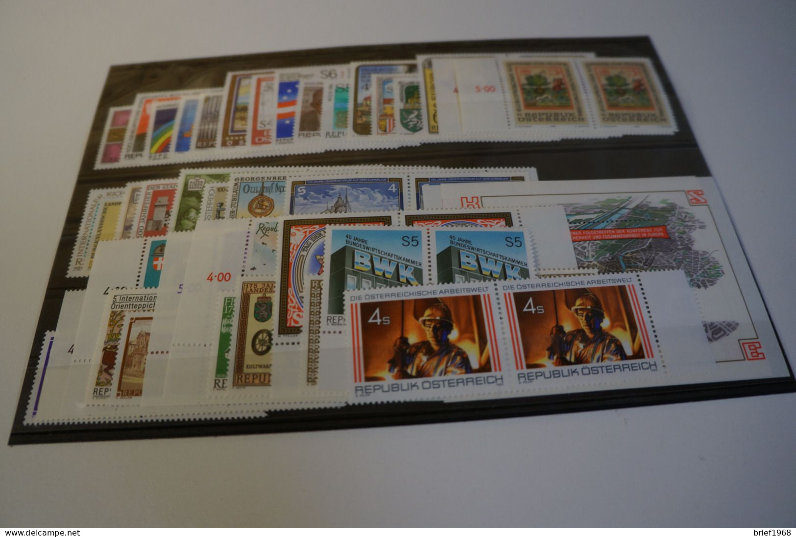 Österreich Jahrgang 1986 Postfrisch Waagrechte Paare (27995) - Annate Complete
