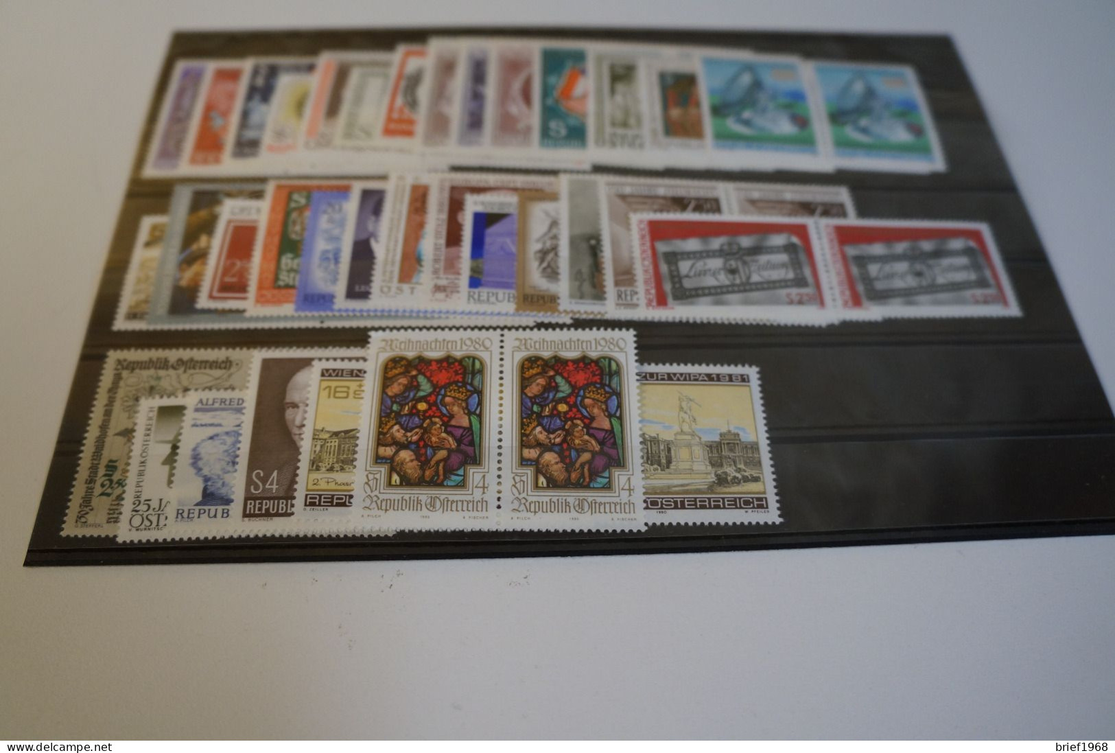Österreich Jahrgang 1980 Postfrisch Waagrechte Paare (27989) - Annate Complete