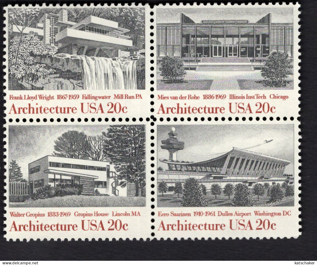 221502115 SCOTT 2022A (XX) POSTFRIS MINT NEVER HINGED  - AMERICAN ARCHITECTURE SERIES - Unused Stamps