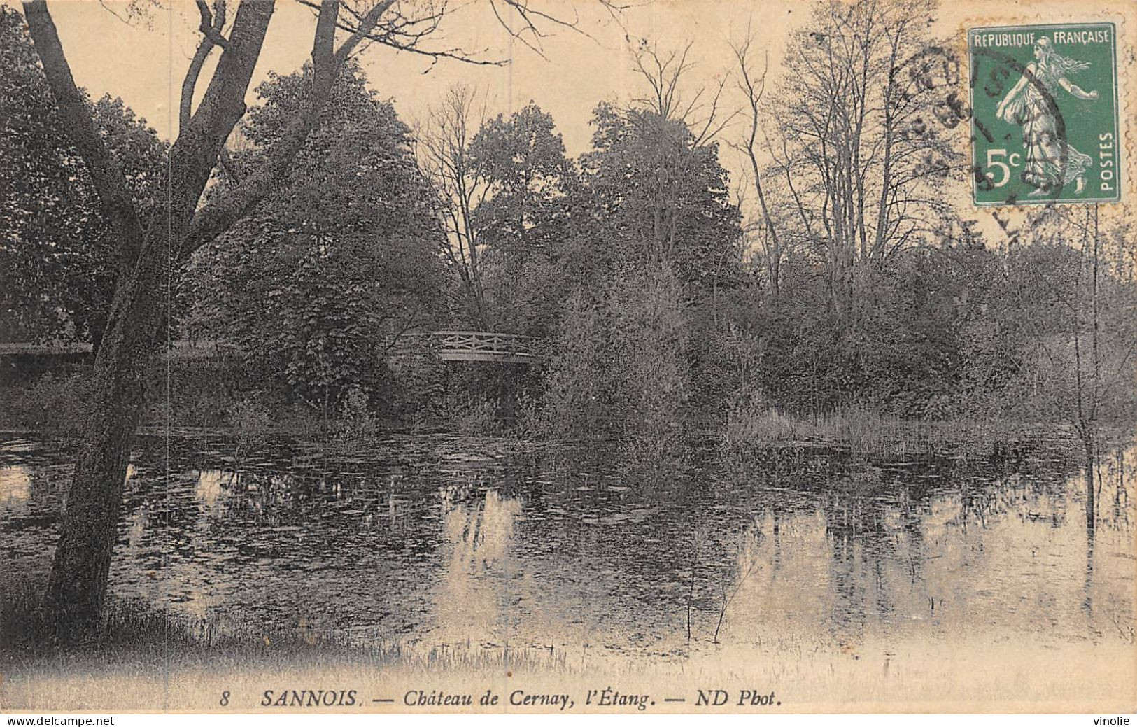 P-24-Mi-Is-1821 : SANNOIS. ETANG DU CHATEAU DE CERNAY - Sannois