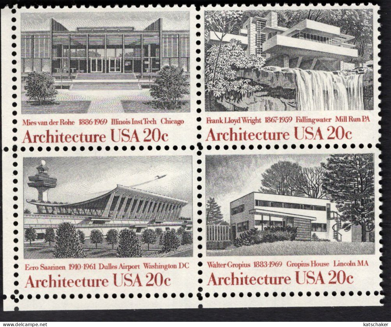 2028119729 SCOTT 2022A (XX) POSTFRIS MINT NEVER HINGED  - AMERICAN ARCHITECTURE SERIES - Ungebraucht