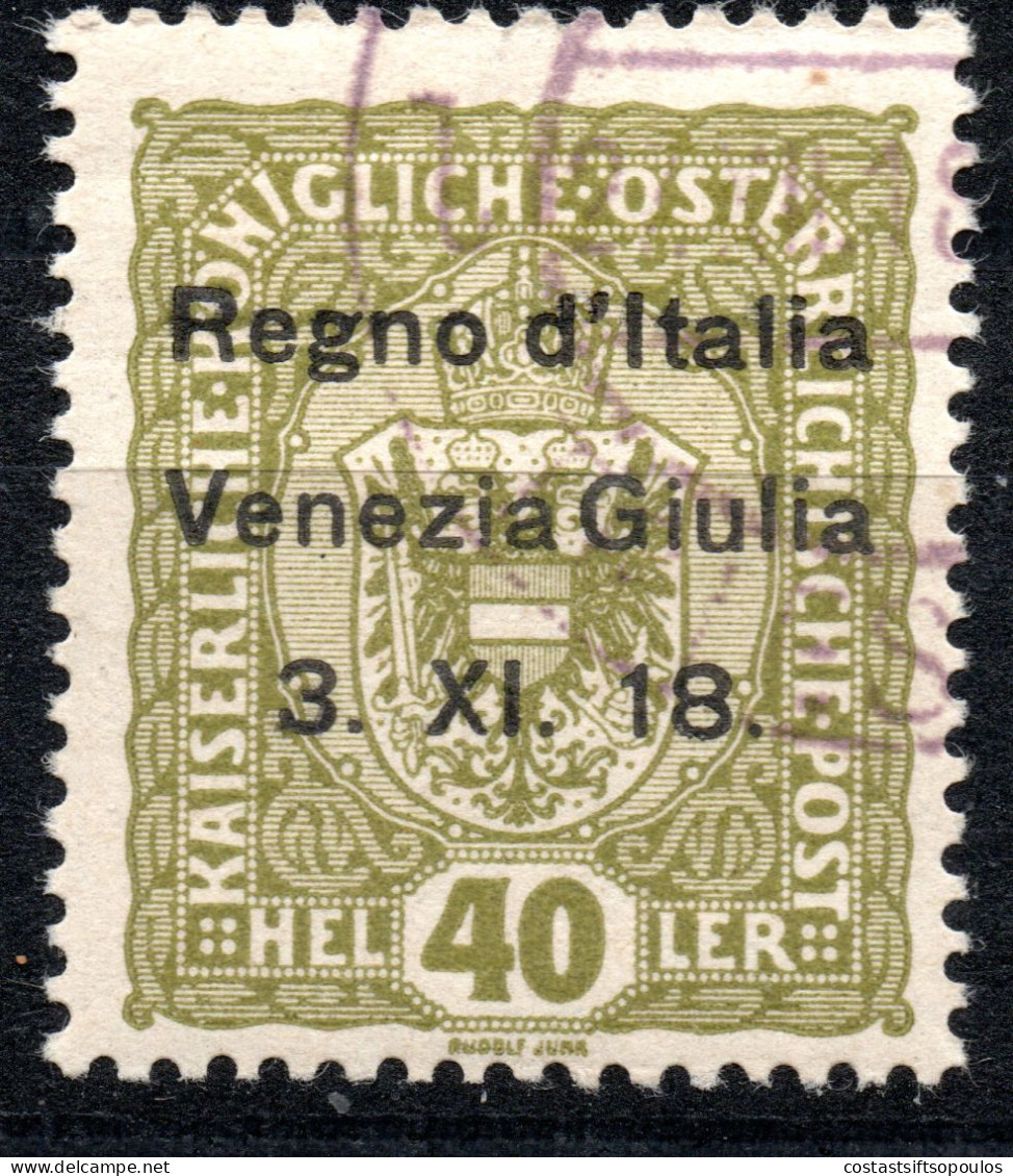 3117. 1918 40 H. #N10  C.T.O. - Venezia Giulia
