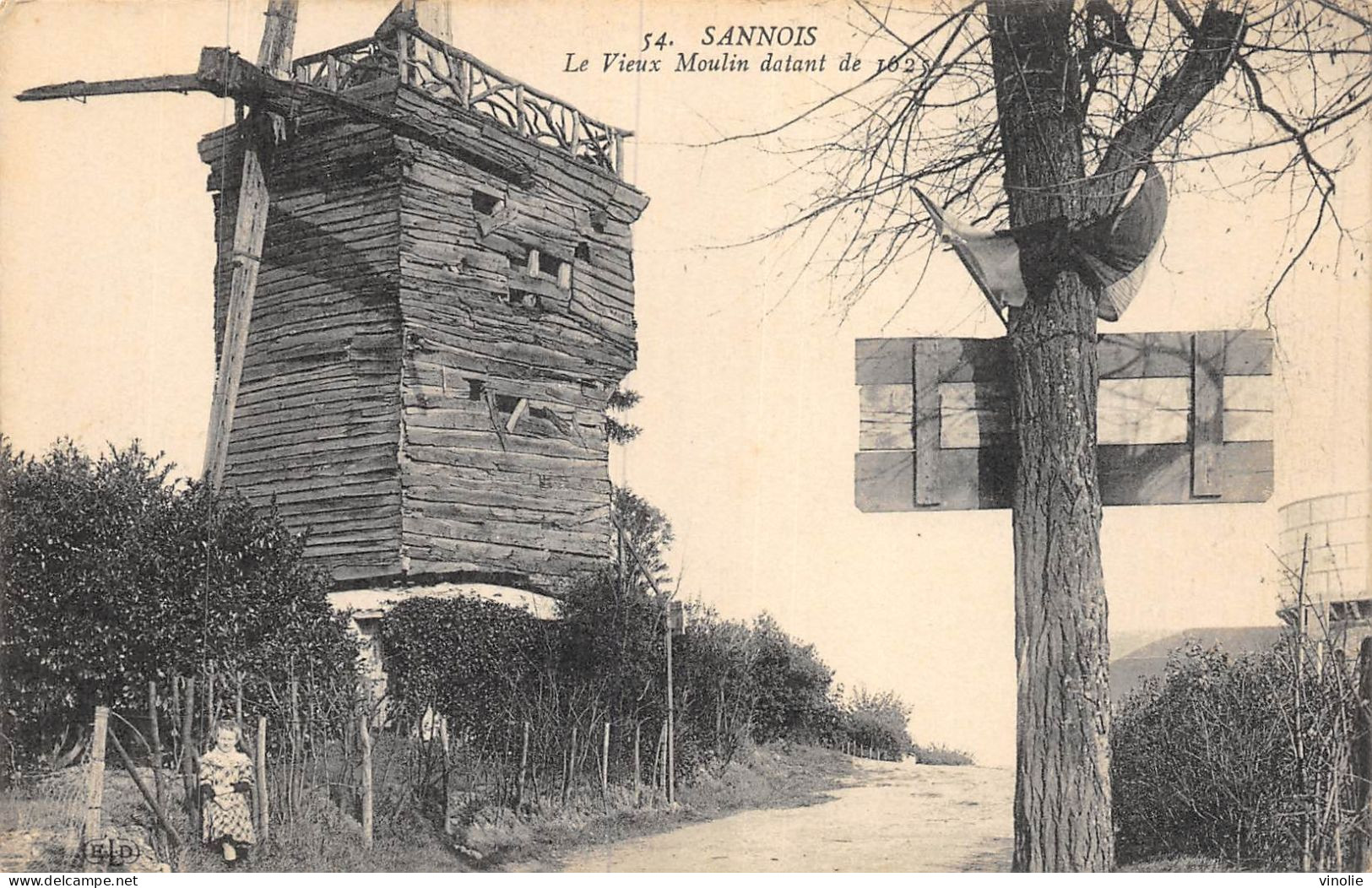 P-24-Mi-Is-1822 : SANNOIS. LE VIEUX MOULIN A VENT - Sannois